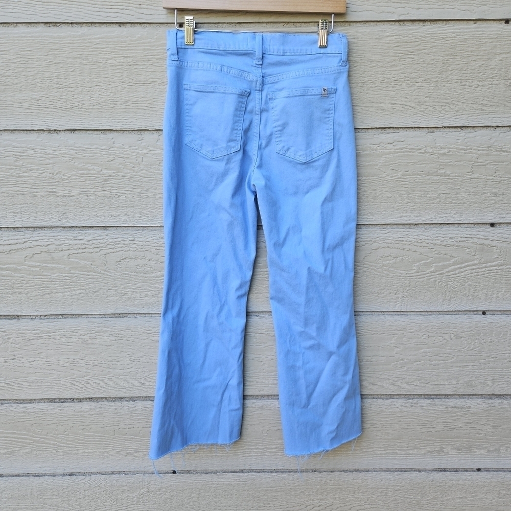 sneak peek light blue cropped raw hem pants size 5/27 - Picture 2 of 6